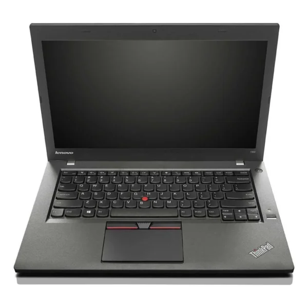 Lenovo ThinkPad T450 Intel-Core I5, 5th Gen Refurbished Laptop 8GB RAM, 256GB SSD Front View