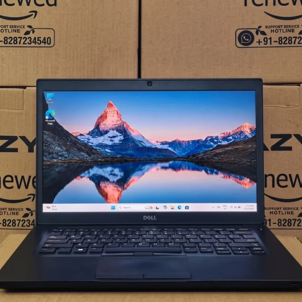 Dell latitude 7490 i5 8th Gen Refurbished Laptop Front View