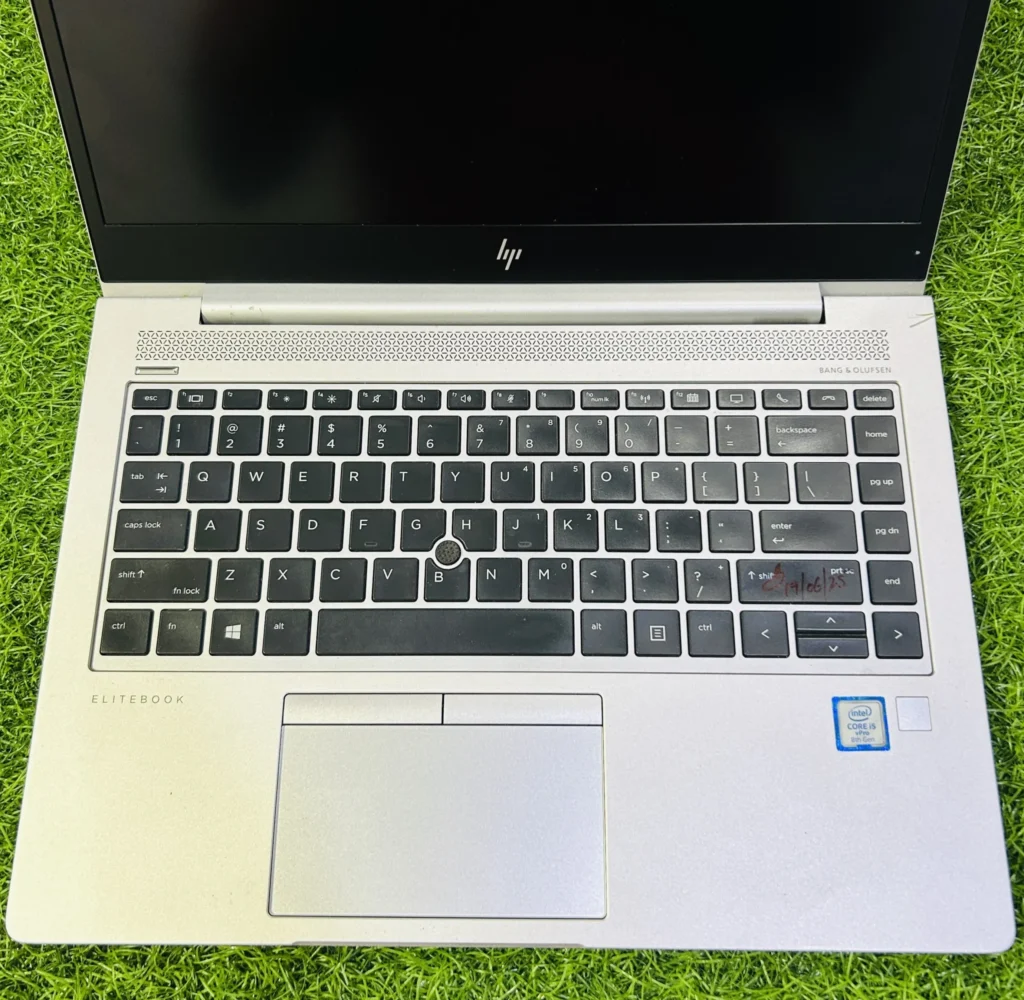 Hp EliteBook 745 AMD Ryzen 5 Pro Refurbished Laptop Focus on Keyboard