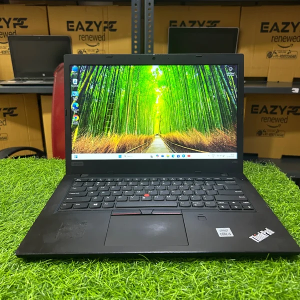 Lenovo ThinkPad L14 14″ laptop Intel Core i5 10th Gen, 8 GB RAM/256 GB SSD, refurbished business-class notebook.
