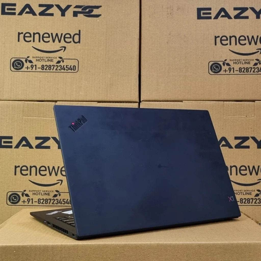 Lenovo ThinkPad X1 Carbon Gen 7 – i7 8th Gen Refurbished Laptop 16GB RAM 256GB SSD Back View