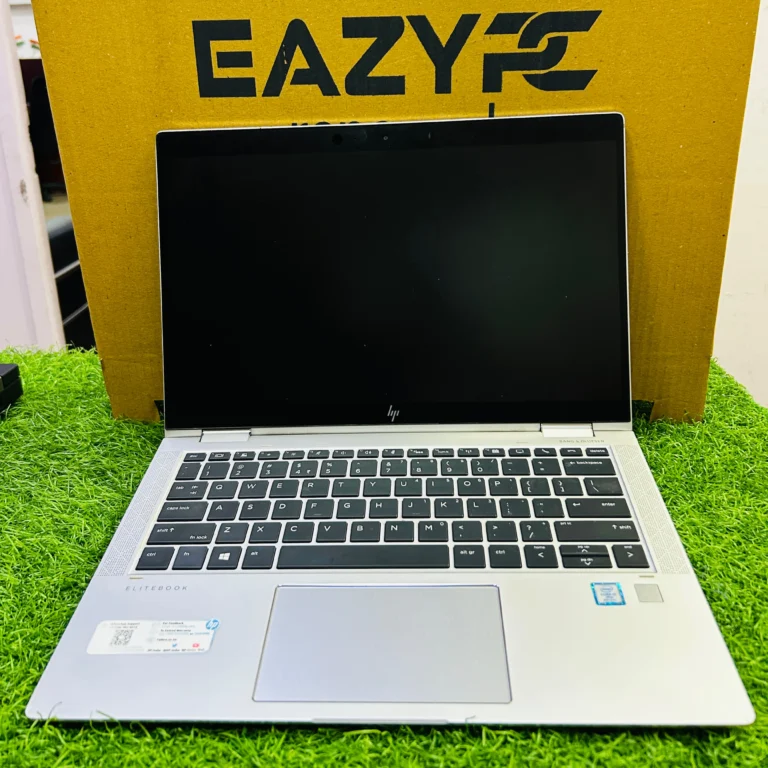 HP EliteBook x360 1040 G7 14″ refurbished 2‑in‑1 business laptop, Intel Core i7 10th Gen, sleek silver chassis.