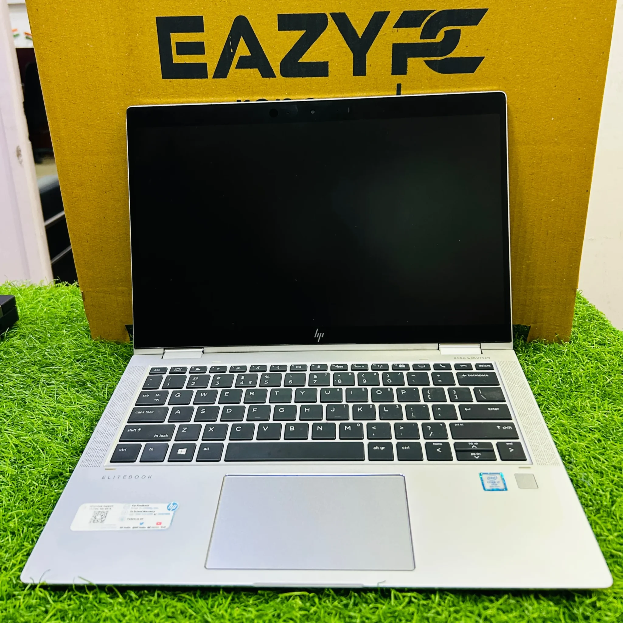 HP EliteBook x360 1040 G7 14″ refurbished 2‑in‑1 business laptop, Intel Core i7 10th Gen, sleek silver chassis.