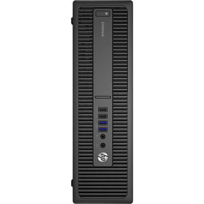 HP EliteDesk 800 G2 PC with Intel i5 6th Gen processor, compact black design ideal for office productivity