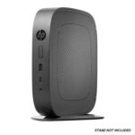 HP T530 High Performance Mini PC with AMD GX‑215JJ dual‑core, compact black chassis, ideal for everyday computing tasks.