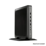 HP T620 Mini PC with AMD GX-217GA, Windows 10 Pro, compact black design ideal for office or home use