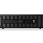 HP ProDesk PC with Intel i5 4th Gen, compact black design, ideal for office and home productivity