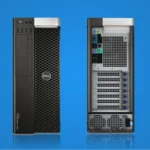 Dell Precision T3610 workstation with Intel Xeon E5-1600 processor, black tower design for professional performance.
