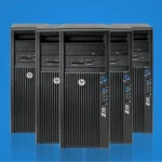 HP Z420 workstation with Intel Xeon processors, tower chassis supports up to 64 GB RAM and 11 TB storage.
