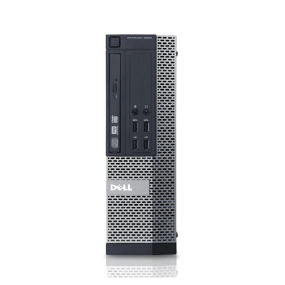 Dell OptiPlex 9020 SFF Desktop PC with Intel i3 4th Gen, compact black design ideal for office or home use.
