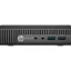 HP EliteDesk 705 G3 desktop PC with AMD A series processor, compact black chassis with front USB ports.