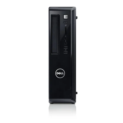 Dell Vostro desktop with Intel Core i5 2nd Gen, black tower chassis with front USB ports and power button.