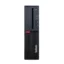 Lenovo ThinkCentre M725s SFF desktop with AMD Ryzen 5 processor, black compact chassis with front USB ports.