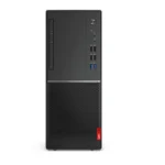 Lenovo V530 desktop PC with Intel Core i5 9th Gen, black compact tower case with front USB ports.
