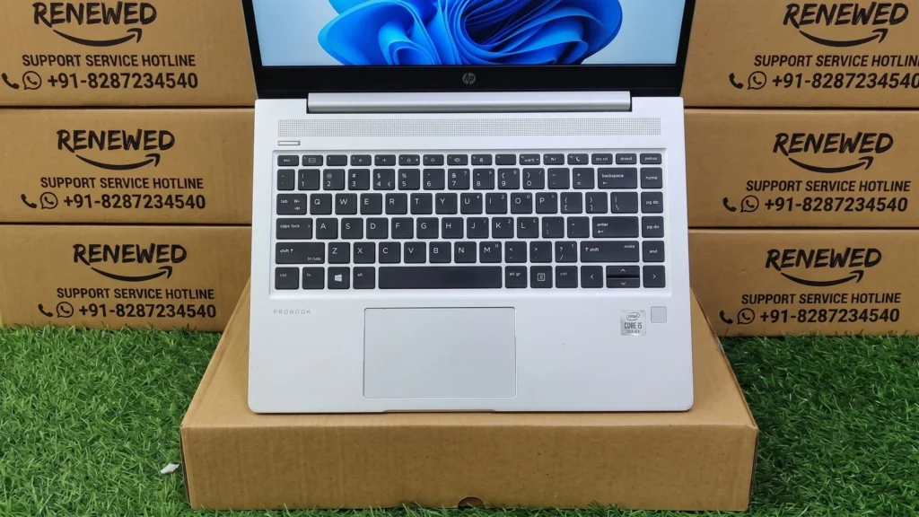 HP ProBook 440 G8 i5 11th Gen Refurbished Laptop 8GB16GB RAM Focus on Keyboard