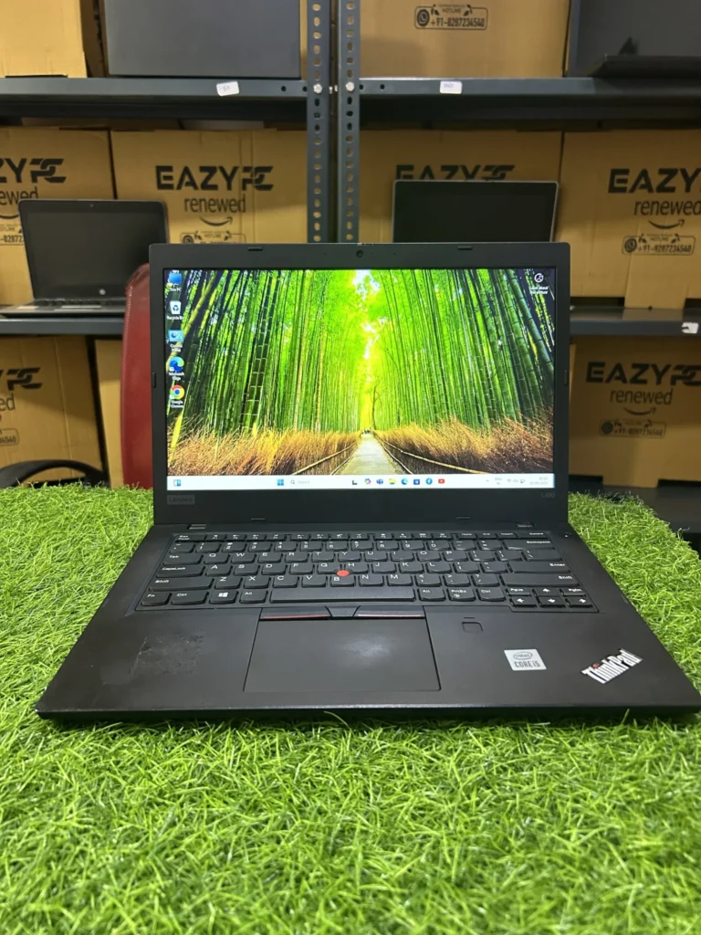 Lenovo ThinkPad L14 14″ laptop Intel Core i5 10th Gen, 8 GB RAM/256 GB SSD, refurbished business-class notebook.