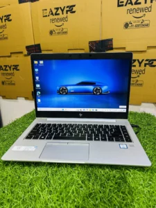 HP EliteBook 850 G6 15.6″ refurbished business laptop, Intel Core i7 8th Gen, sleek silver chassis.