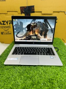 HP EliteBook 830 G8 13.3″ refurbished business laptop, Intel Core i7 11th Gen, sleek silver chassis.