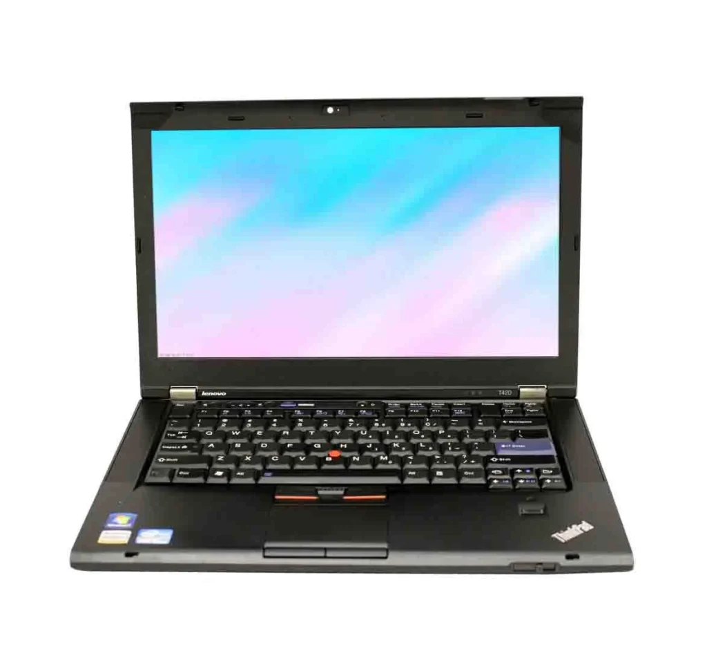 Lenovo ThinkPad T420 i5 2nd Gen, 8 GB RAM & 256 GB SSD, 14″ display. Refurbished great condition, 6-month warranty, free returns & COD at EazyPC. Front View