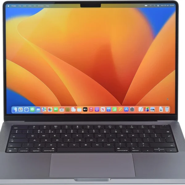 Apple MacBook Pro A2779 14 inches M2 16Gb 512GB 2023 Refurbished laptop Front View
