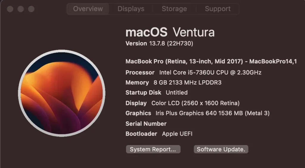 apple macbook pro A1708
