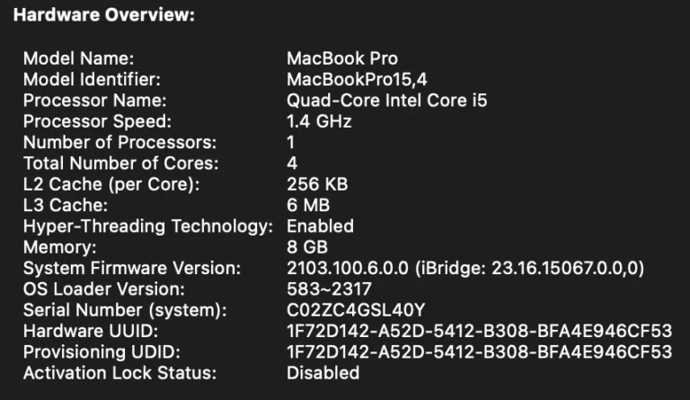 apple macbook pro A2159
