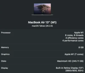 apple macbook air a2337