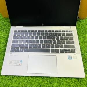 HP EliteBook X360 1030 G3 i7, 8th Gen focus on keyboard
