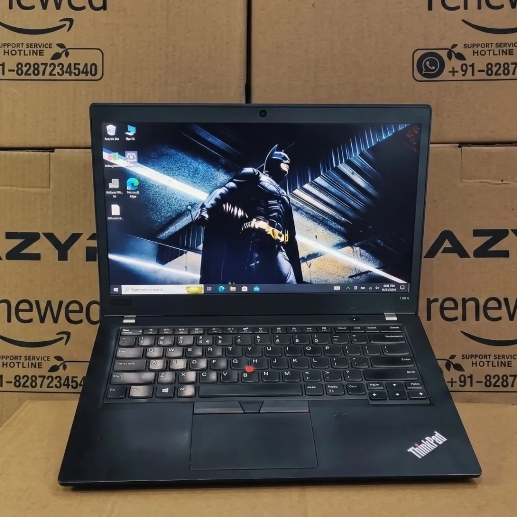 Lenovo ThinkPad T480s i7 8th Gen Refurbished Laptop Front View