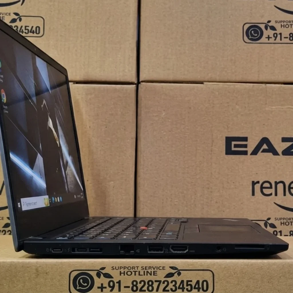 Lenovo ThinkPad T480s i7 8th Gen Refurbished Laptop Left Side View