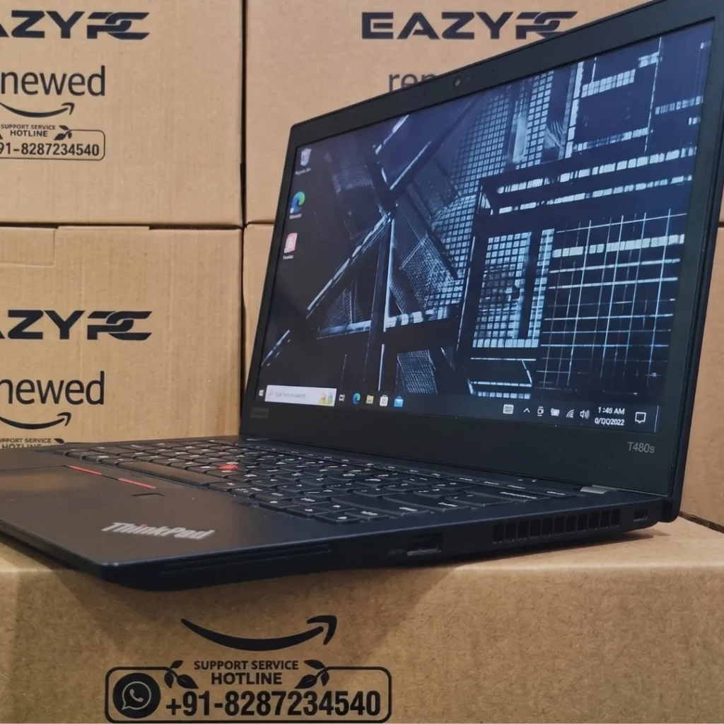 Lenovo ThinkPad T480s i7 8th Gen Refurbished Laptop Right side View
