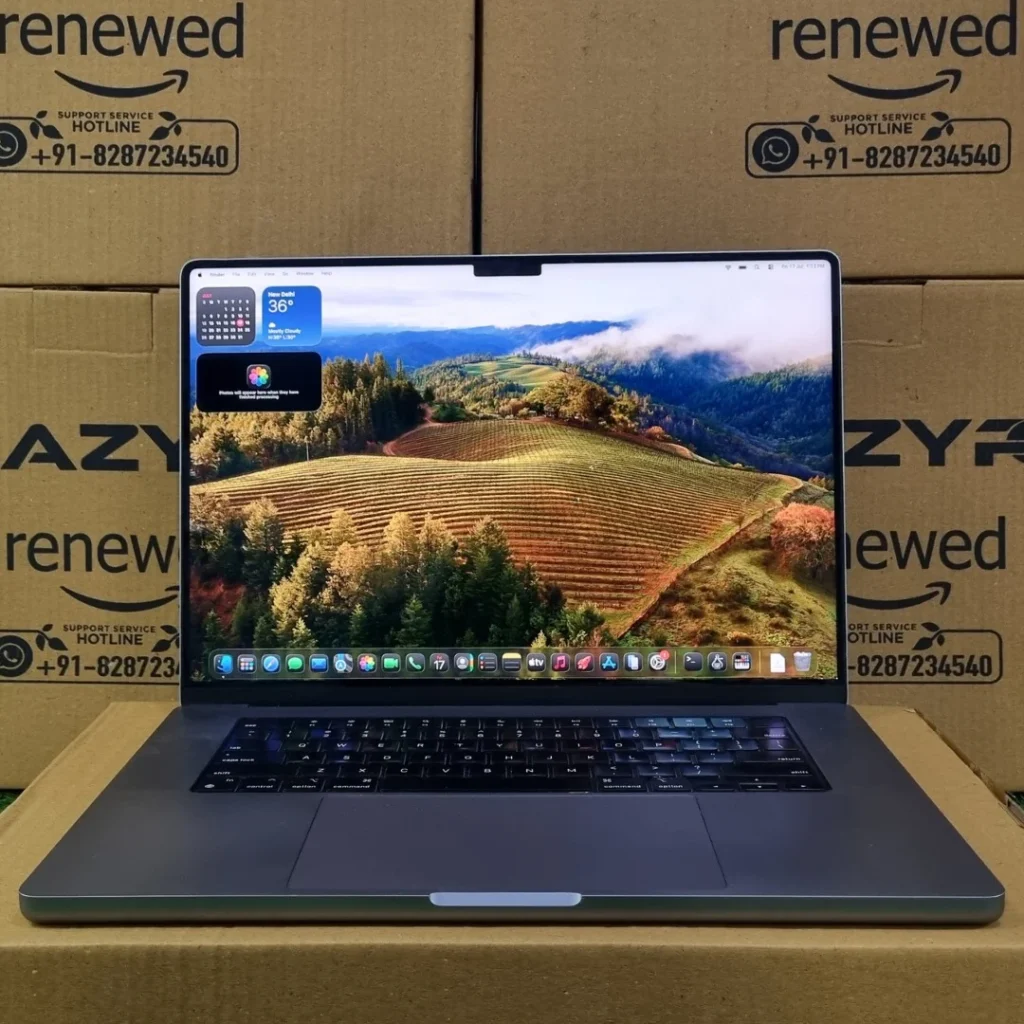 Refurbished MacBook Pro A2485 16 inches M1Pro Front View