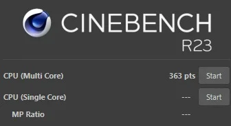 Lenovo ThinkPad L580 Cinebench everyday processing benchmark