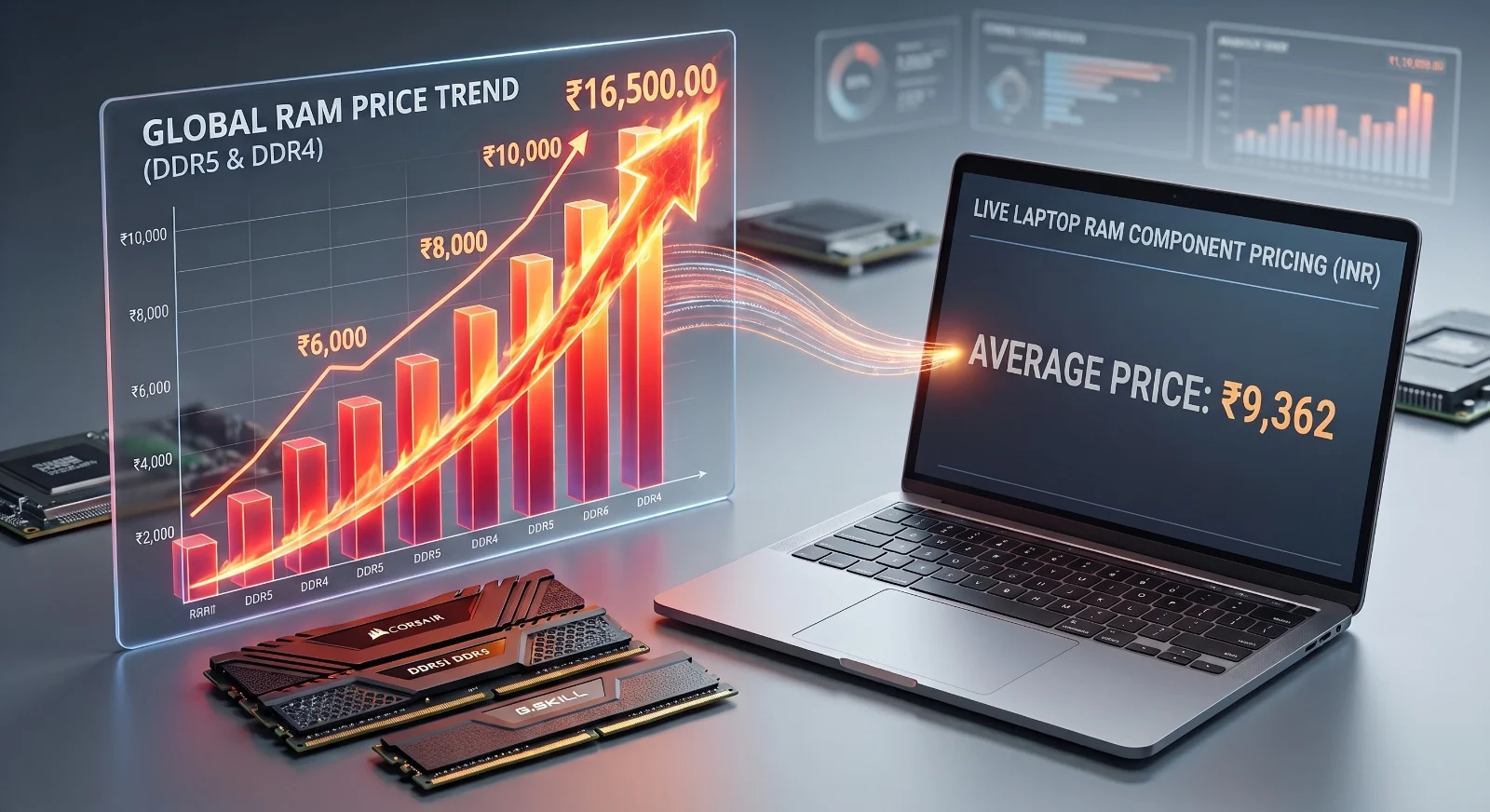 Rising RAM prices impacting new laptop pricing