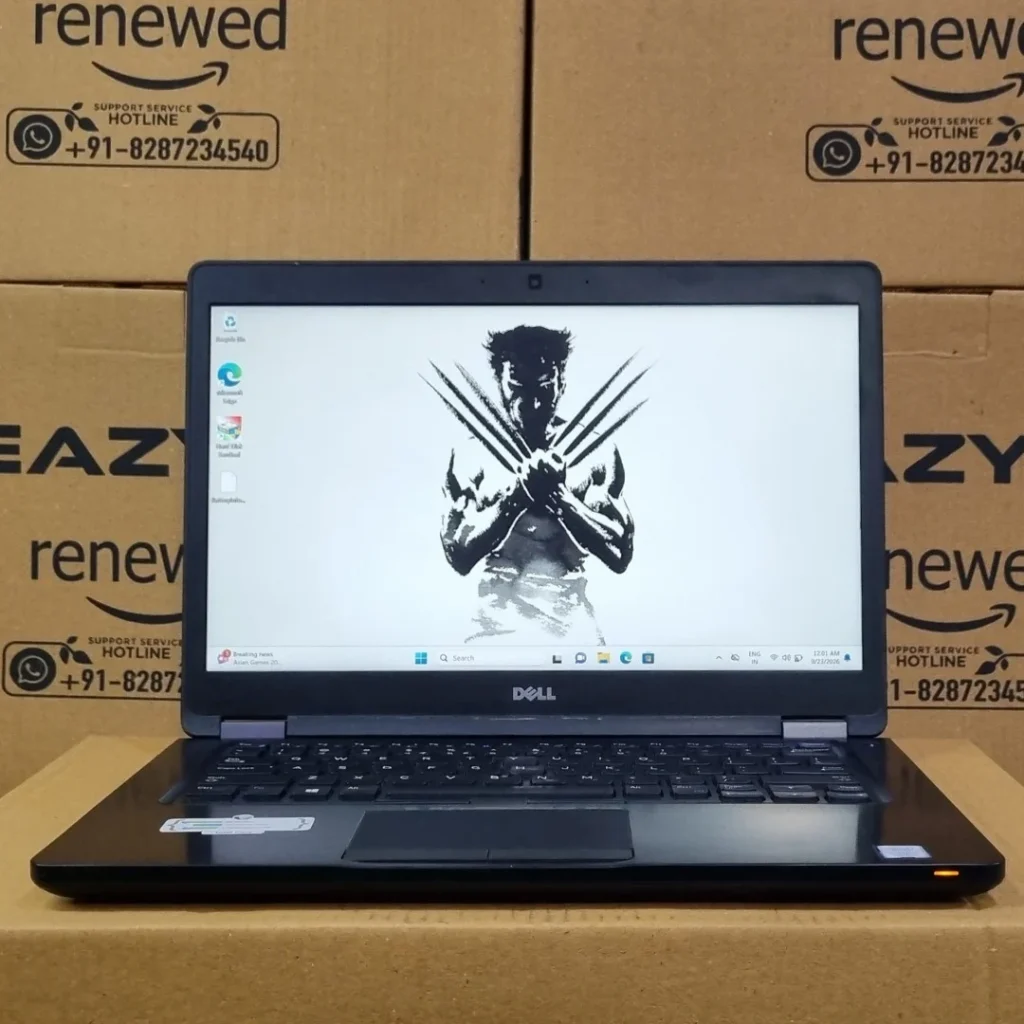 Dell Latitude 5480 Intel i7 7th Gen Refurbished Laptop Front view