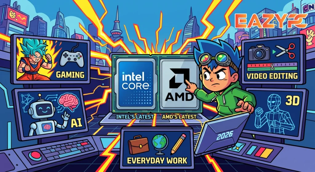 Best Laptop Processor in 2026: How to Choose for Gaming, 3D, AI, Video Editing, and Everyday Work