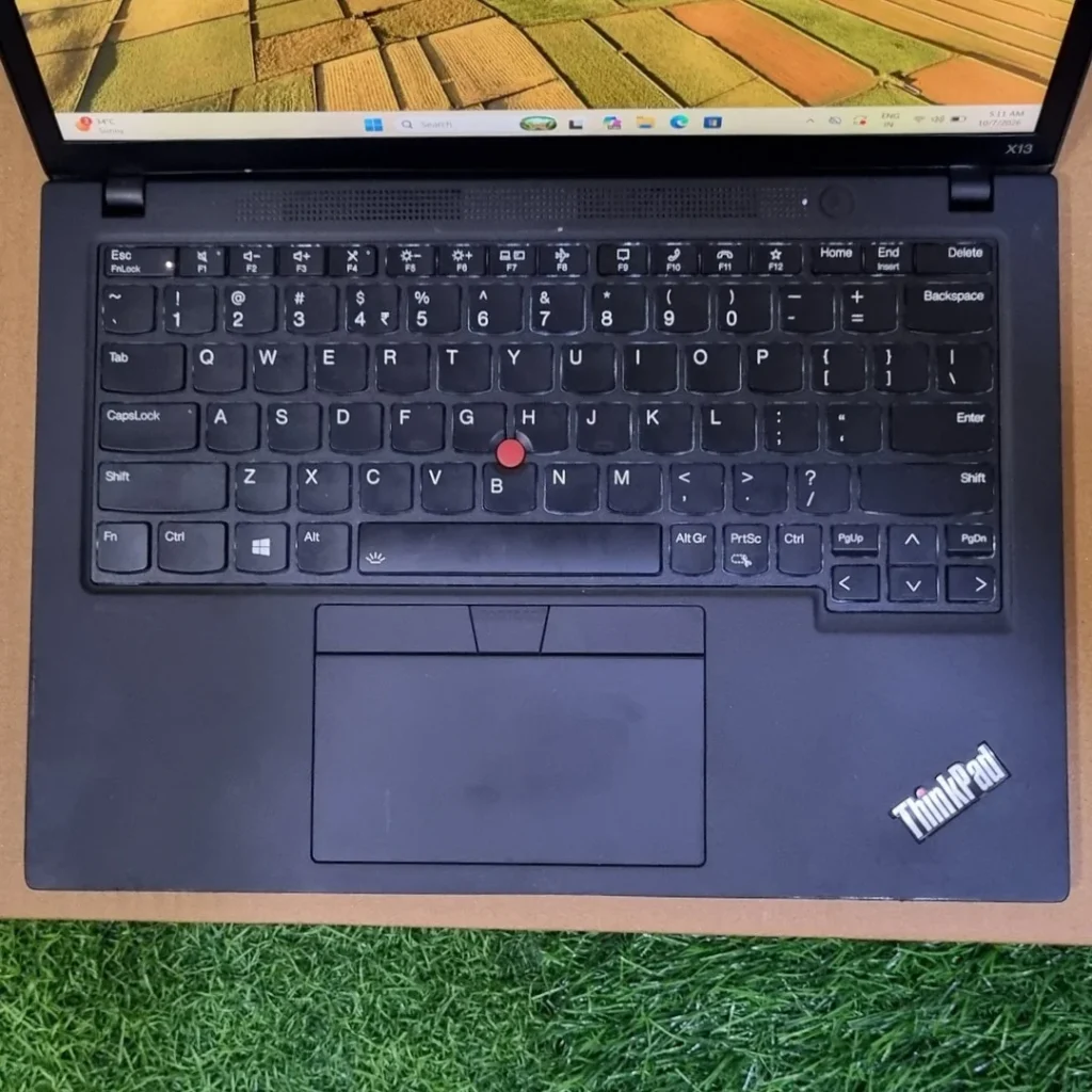Lenovo ThinkPad X13 i5 11th Gen Refurbished Laptop focus on keyboard