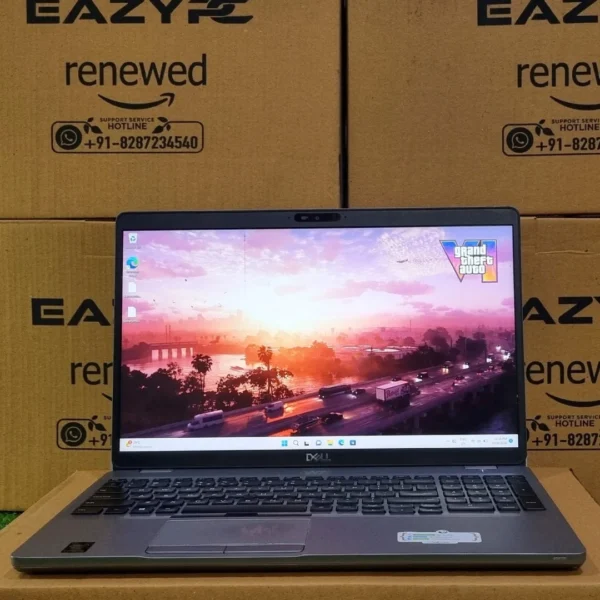 Dell latitude 5510 i5 10th Gen Refurbished Laptop Front View side view