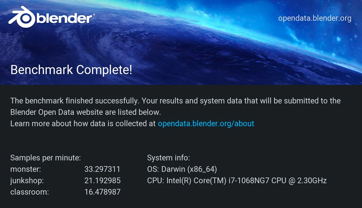 Apple MacBook Pro 13-inch (2020) Cinebench 2026 benchmark results