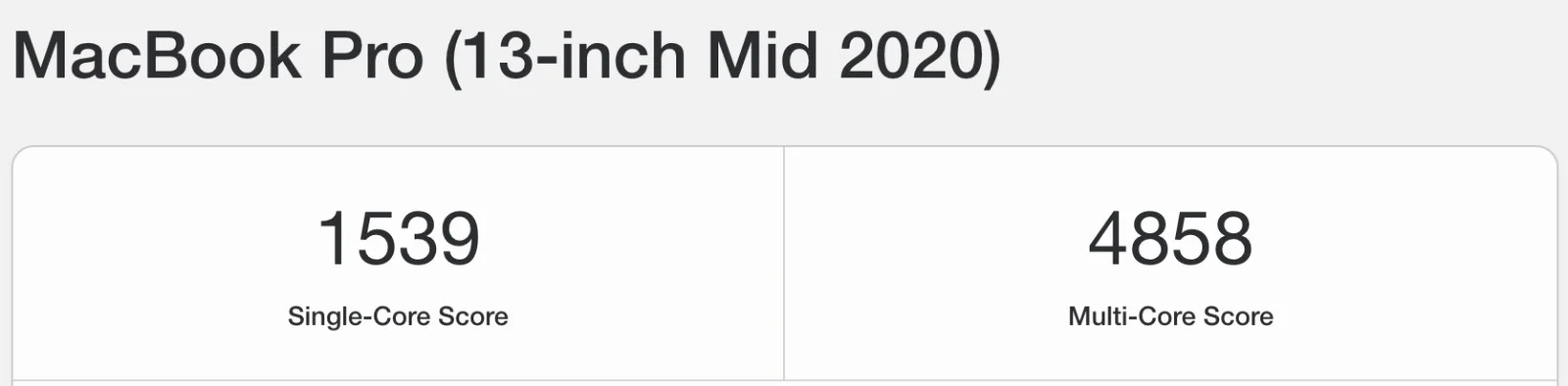 Apple MacBook Pro 13-inch (2020) performance and benchmarking