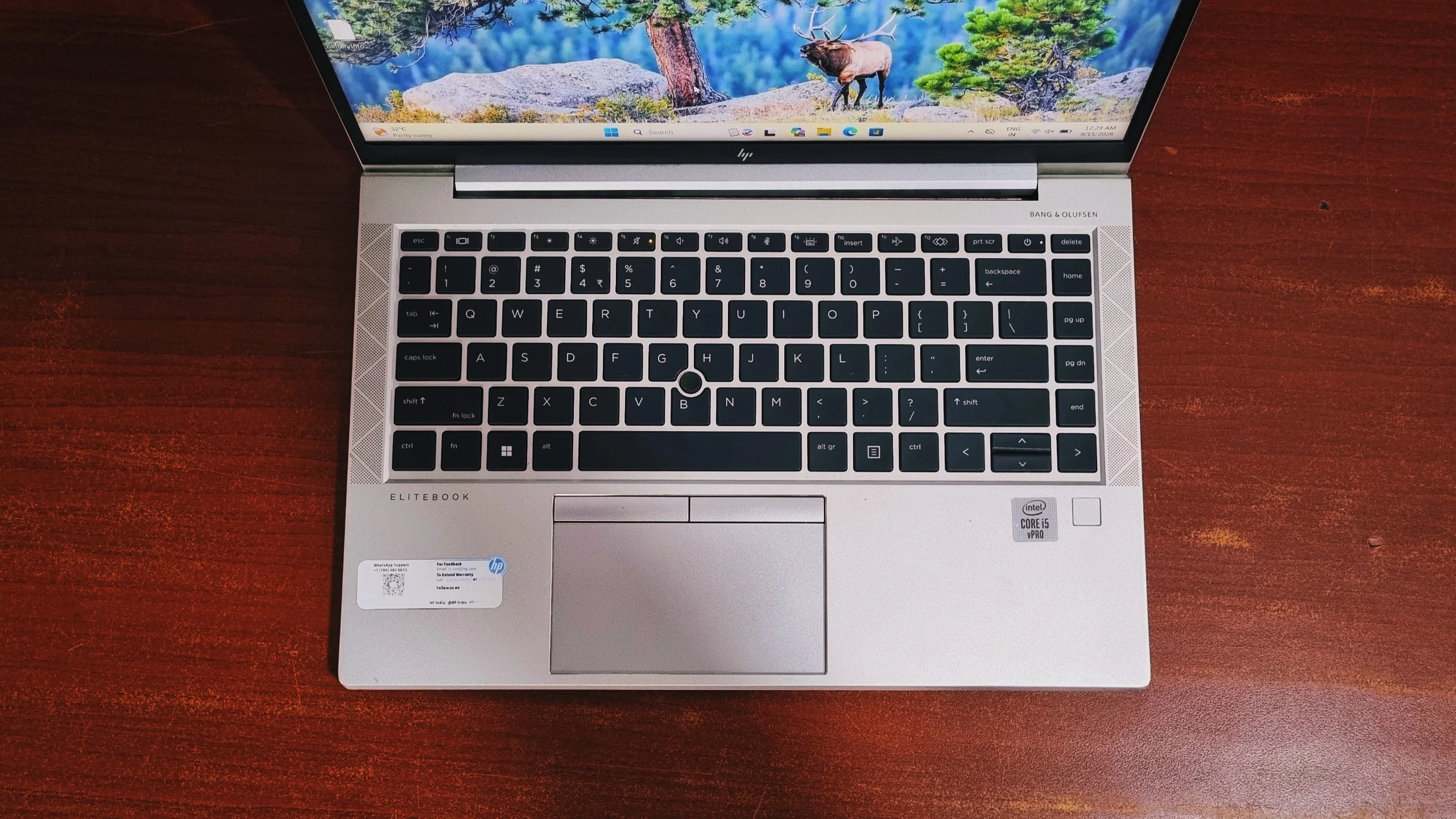 HP EliteBook 840 G7 backlit keyboard