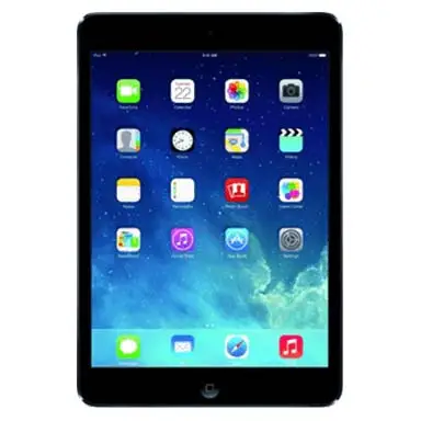 Apple iPad mini 2 2013 with 7.9″ Retina display, A7 chip, silver/space‑gray aluminium body.