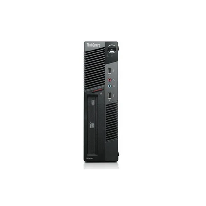 Lenovo ThinkCentre M91 Desktop with Intel Core i3 2nd Gen, black tower chassis with front USB ports.
