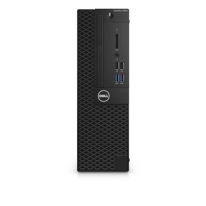 Dell OptiPlex 3050 SFF Desktop PC with Intel i3 6th Gen, compact black design ideal for office or home use