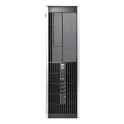 HP Compaq Elite 8100 desktop with Intel Core i5 1st Gen, black tower chassis with front USB ports and power button.