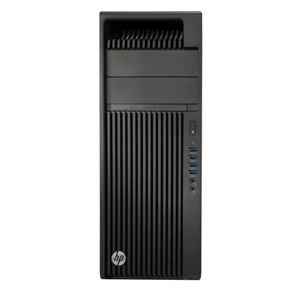 HP Z240 desktop PC with Intel Core i7 6th Gen, professional black tower chassis with front USB ports.